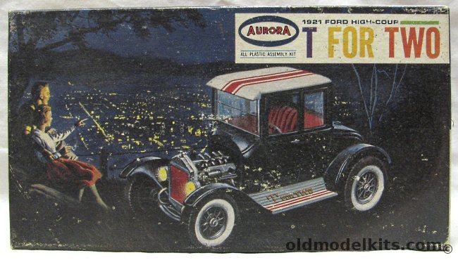 Aurora 1/32 1921 Ford High Coupe T For Two, 527-49 plastic model kit